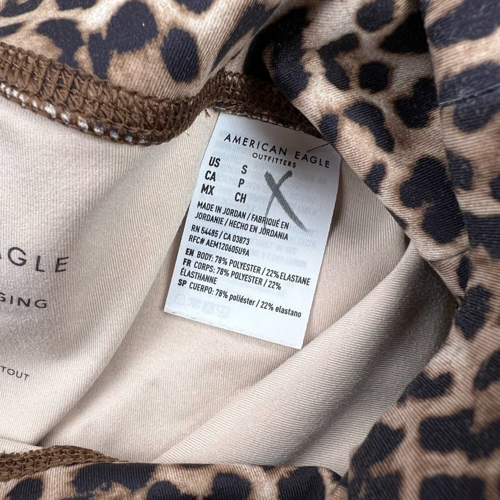 American Eagle Outfitters Women's Leopard Print Everything Leggings - Picture 4 of 6